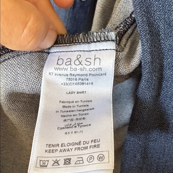 ba&sh denim snap front honey Shirt - Picture 5 of 9